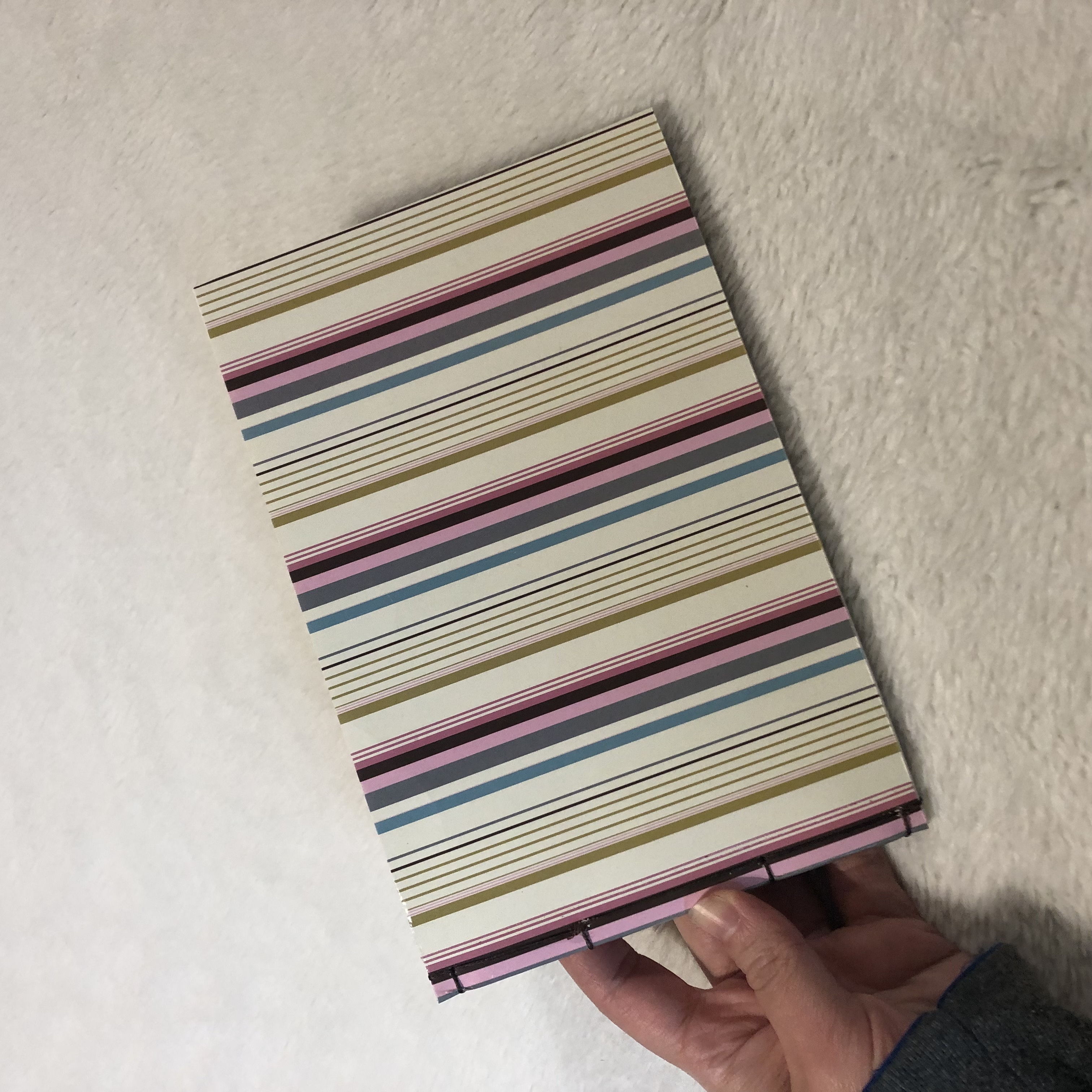 Striped Sketchbook - front