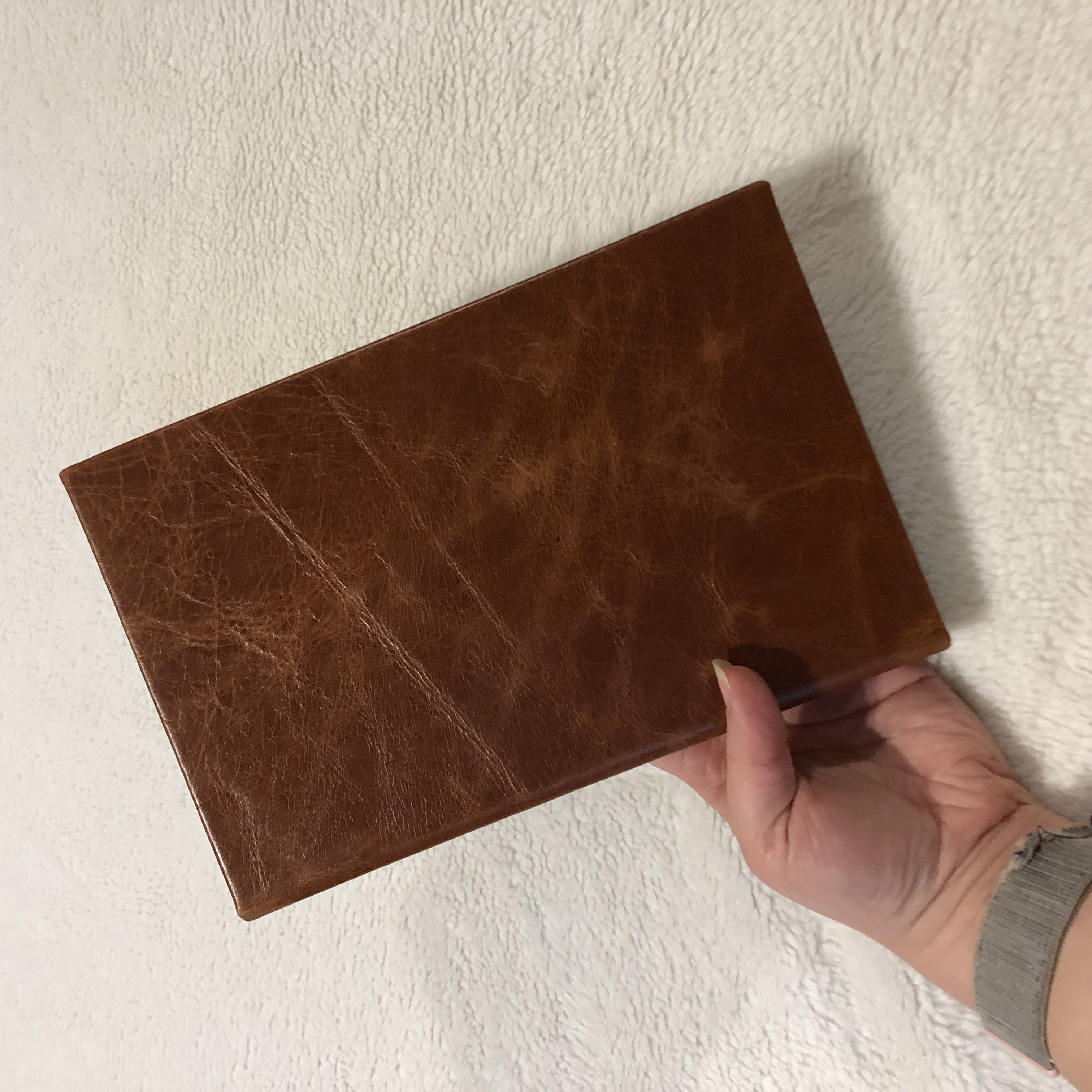 Casebound Brown Leather Gratitude Journal