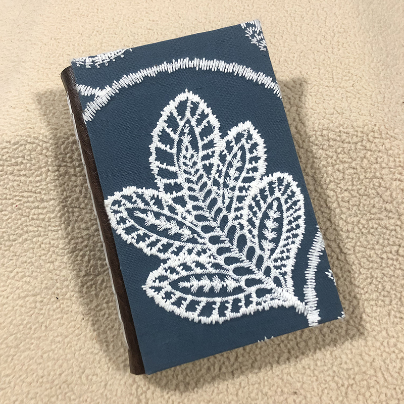 Chainstitch Blue Embroidered Positivity Journal