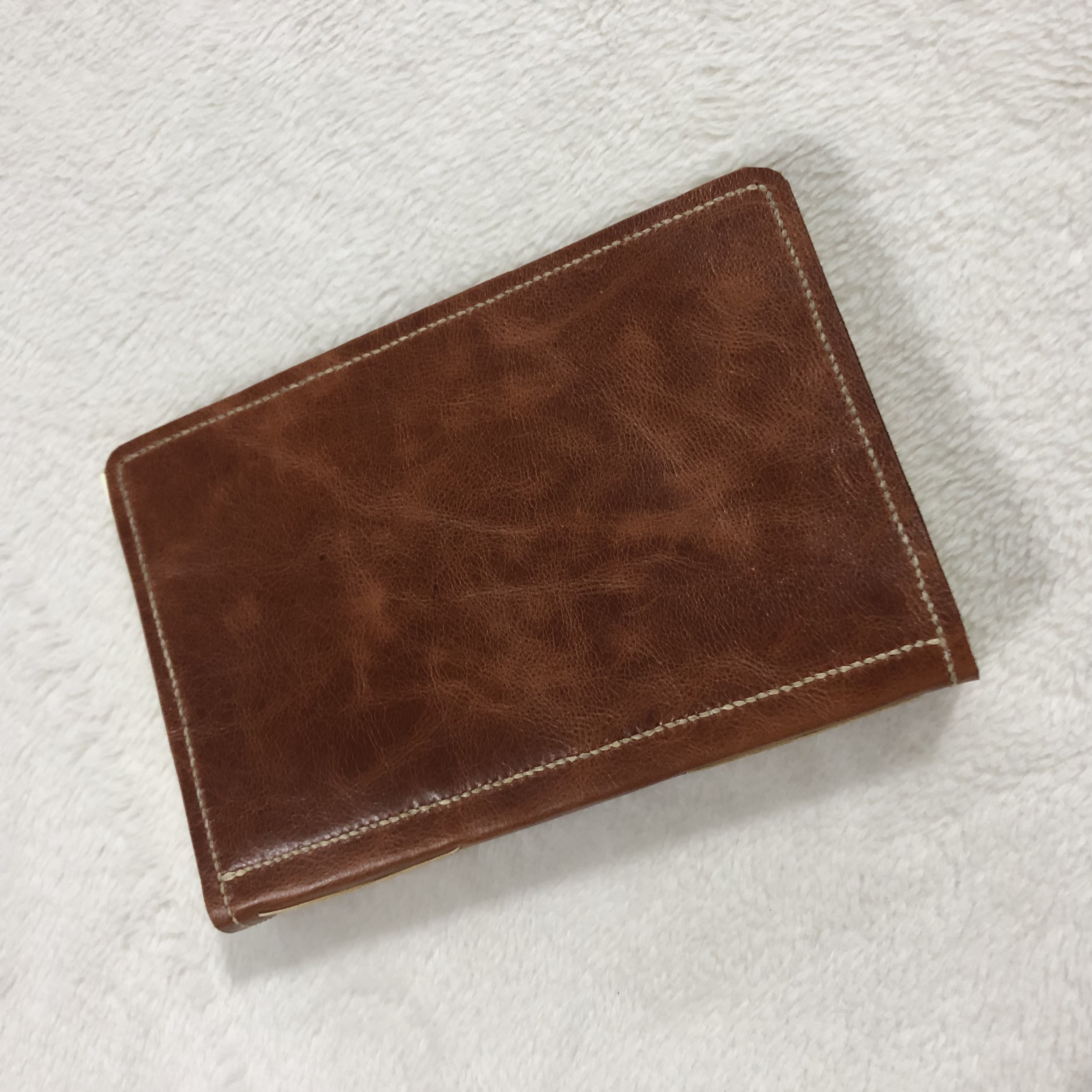 Cross-stitch Brown Leather Reflection Journal