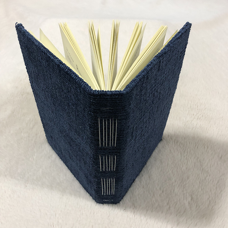 Longstitch Blue Sherpa Running Journal - spine