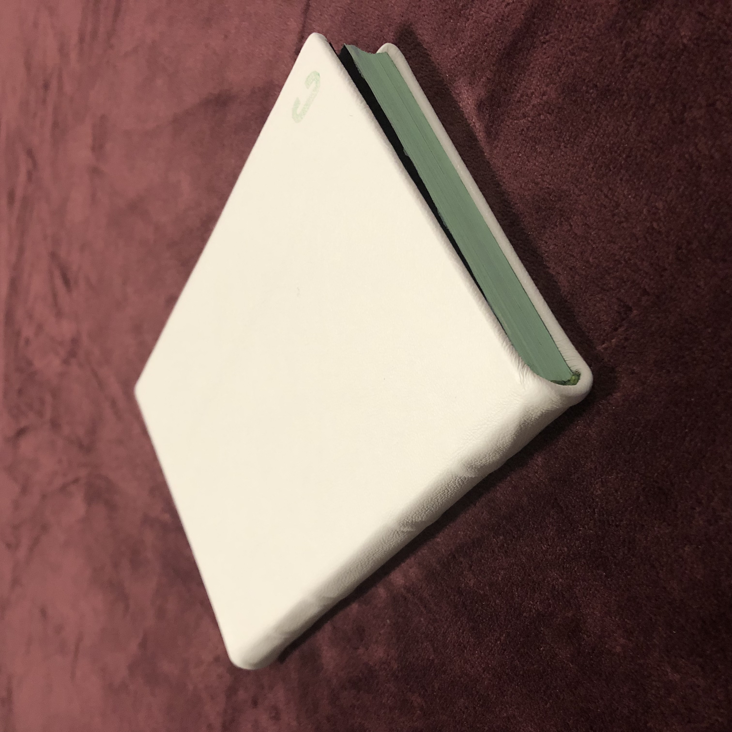 White Leatherbound Reflection Journal