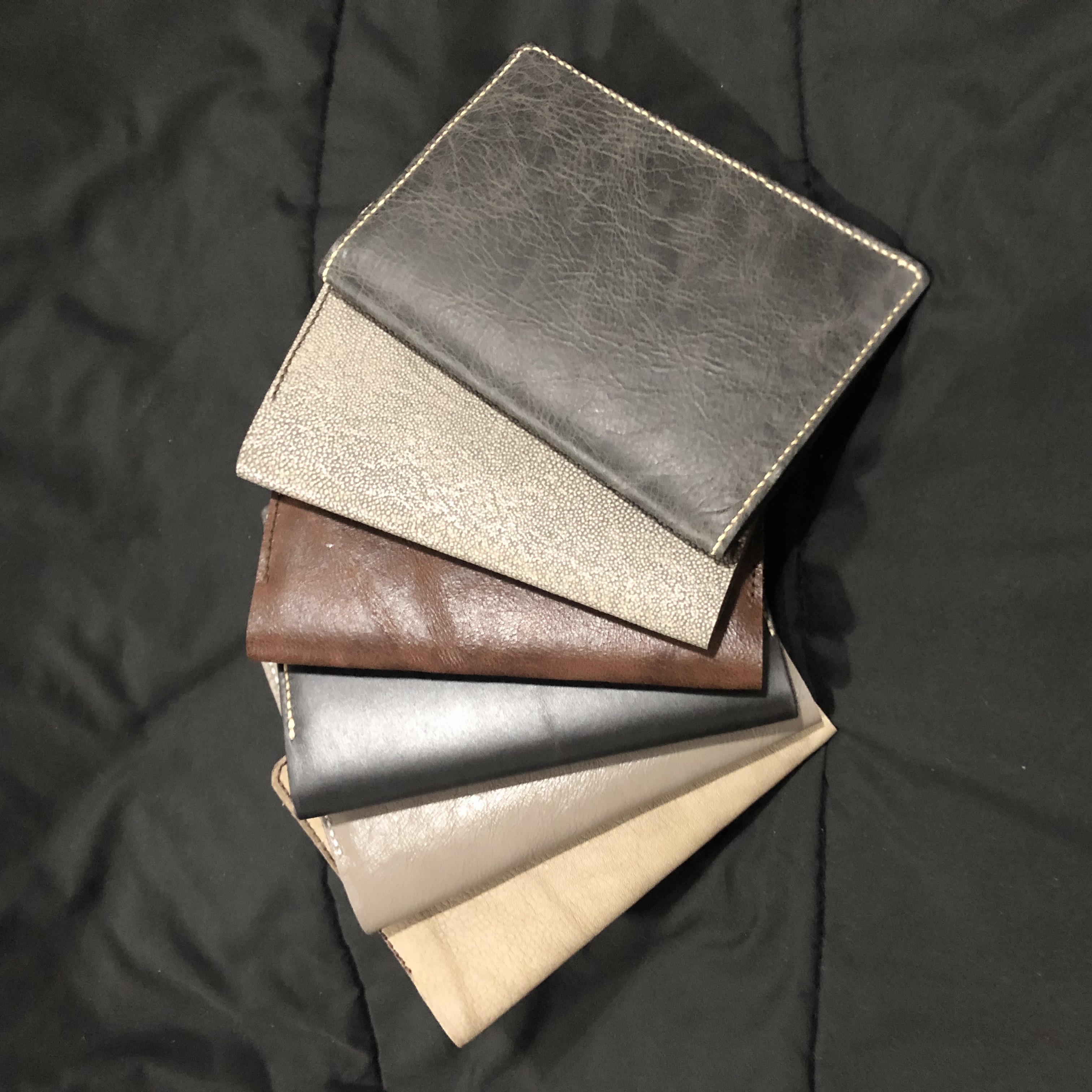 Leather Notebook Cover Colour Collection Splayed