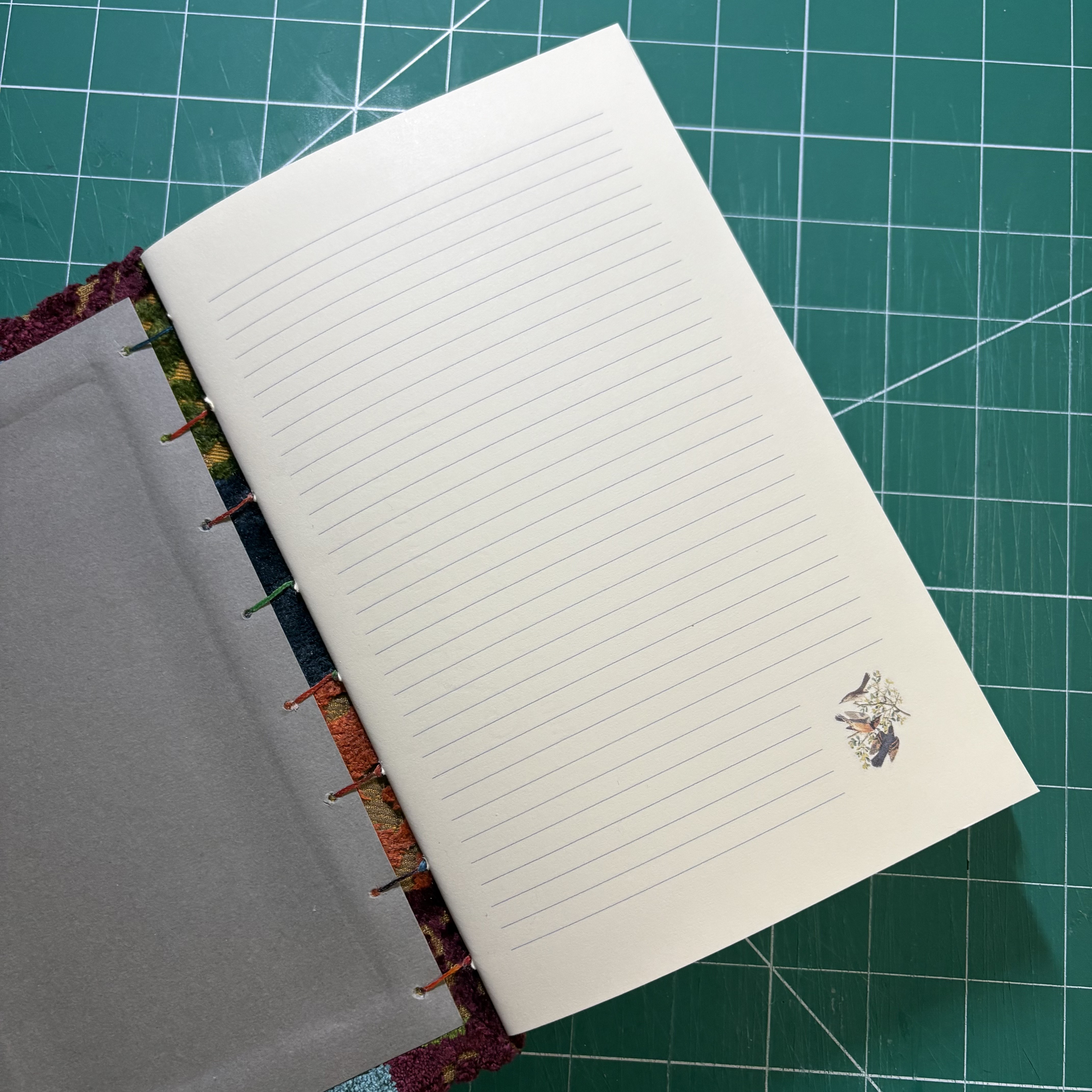 Coptic Patchwork Viscose Notebook - open