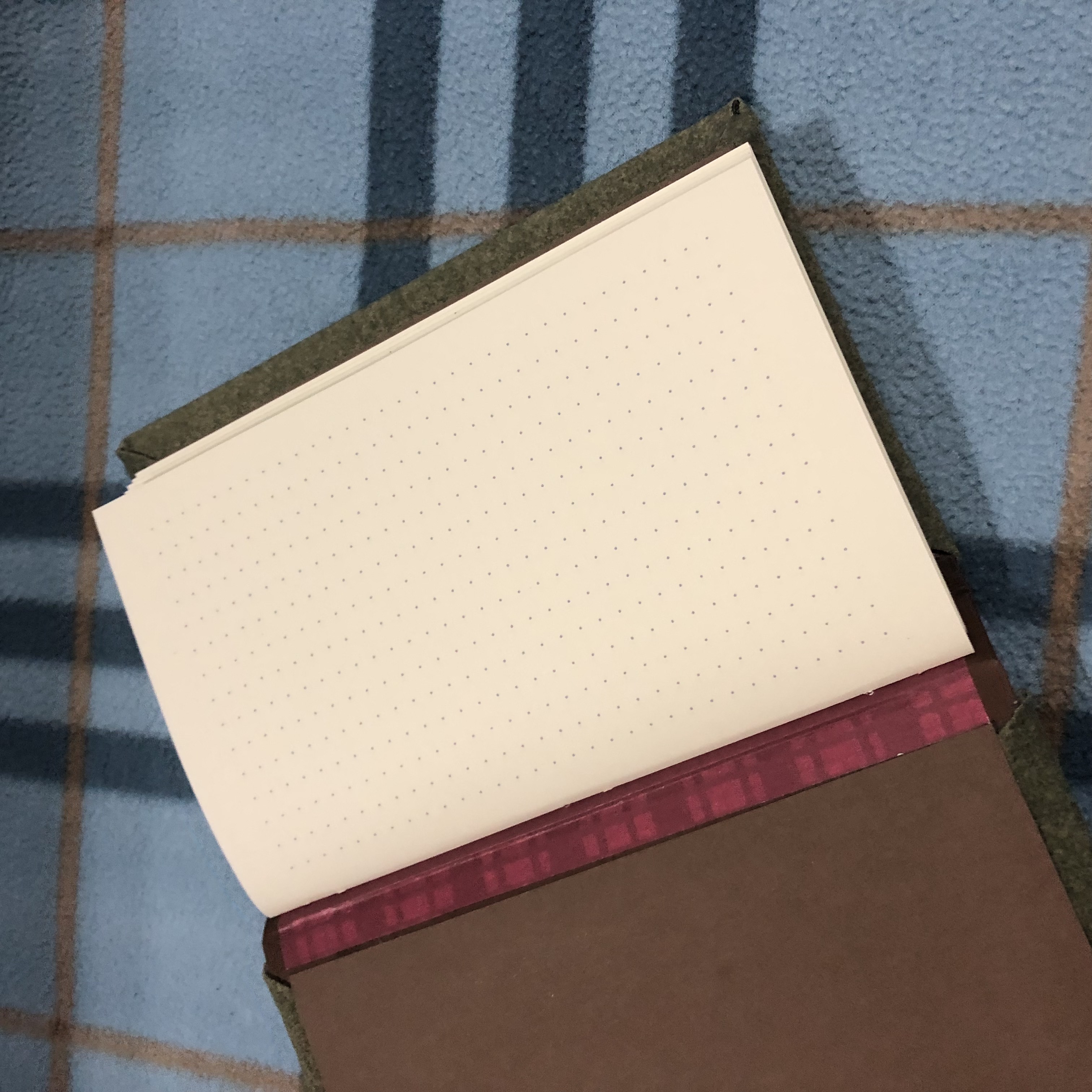 Longstitch Dotted Earthtone Notebook - open