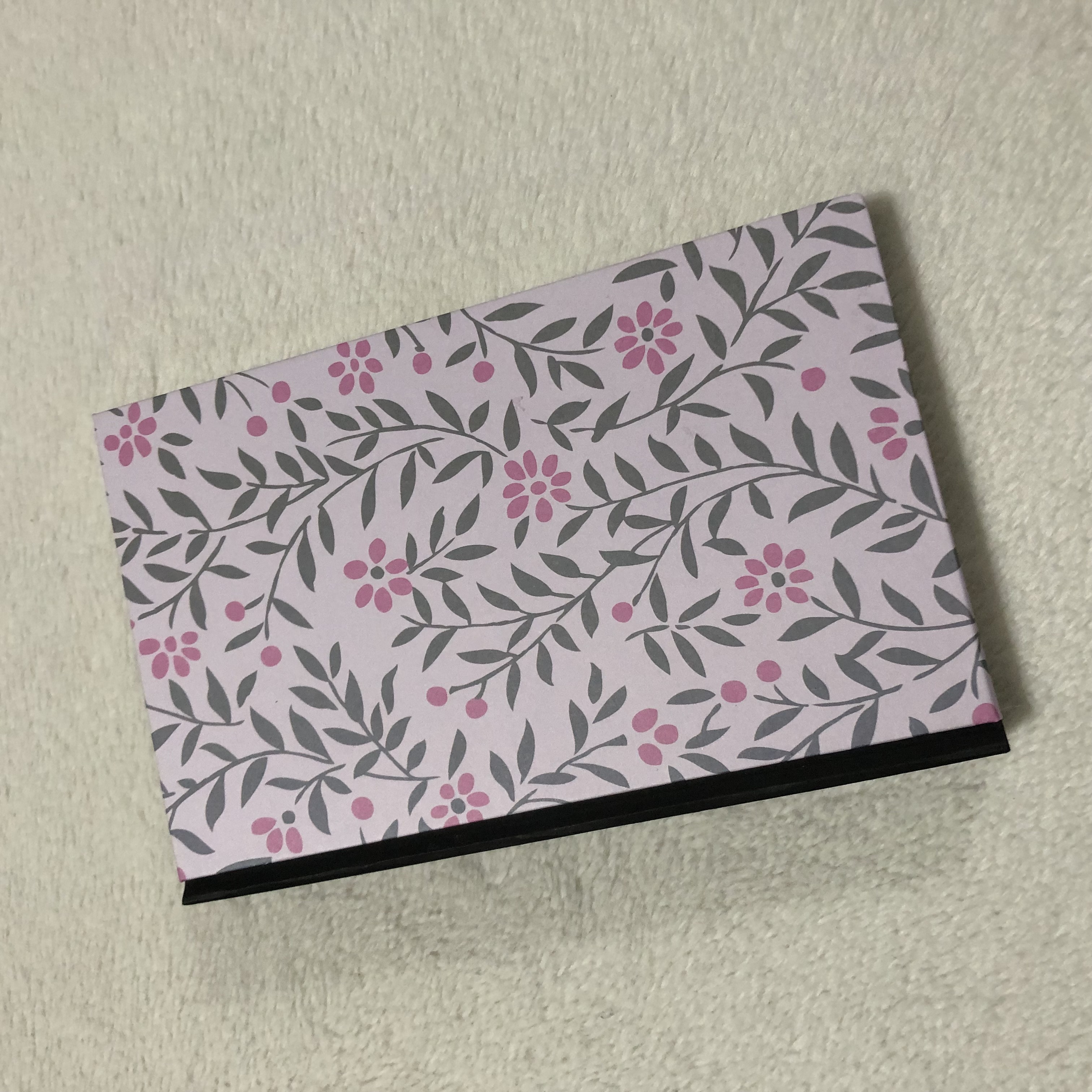 Pink Floral Notebook - front