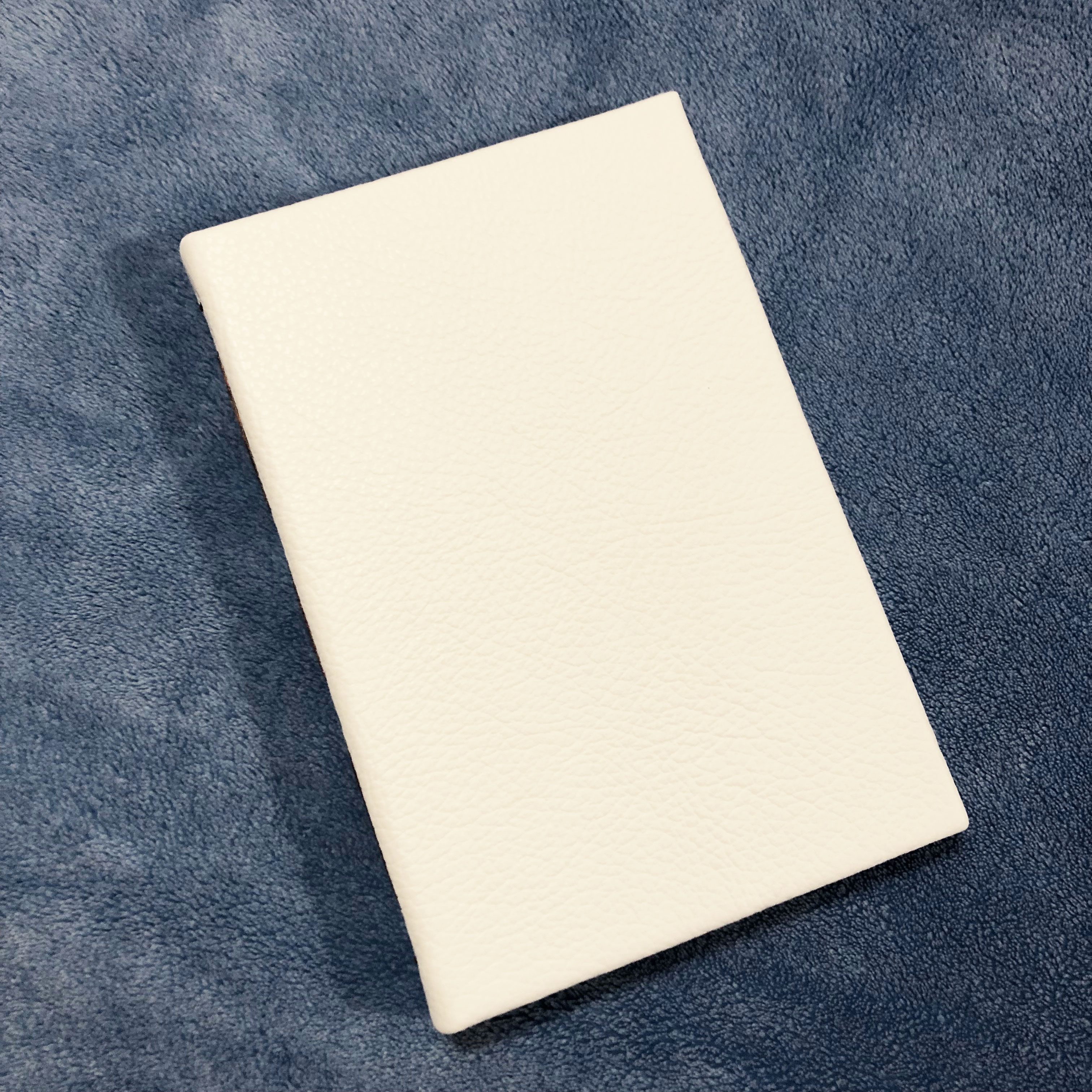 White Leather Planner 2025