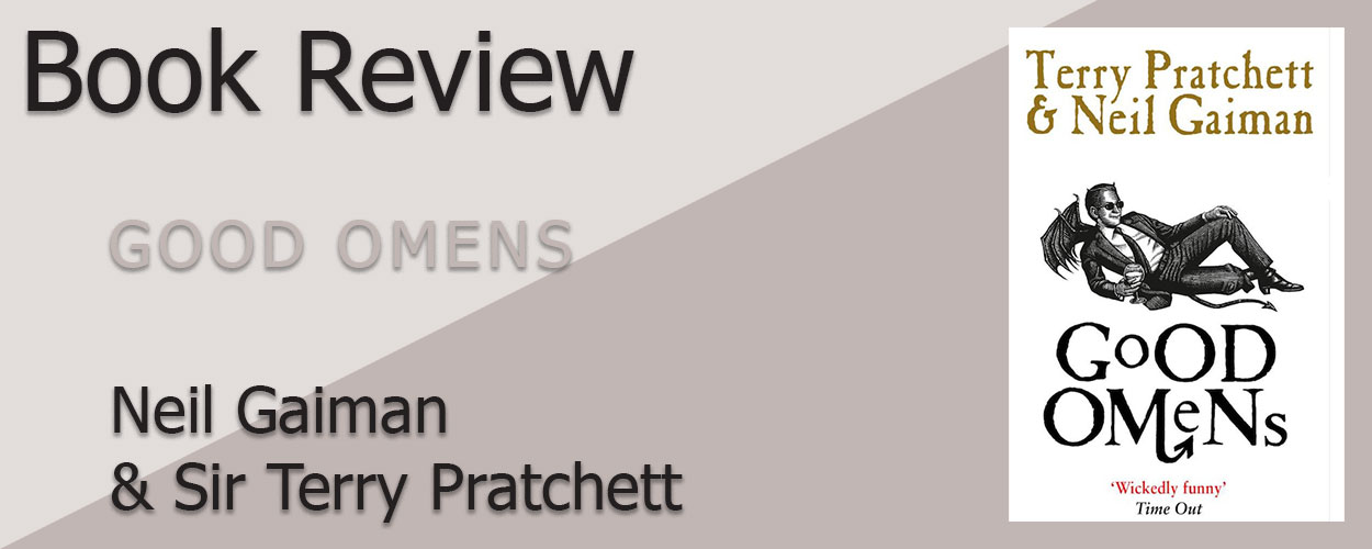 Book Review: Good Omens by Neil Gaiman and Terry Pratchett title card