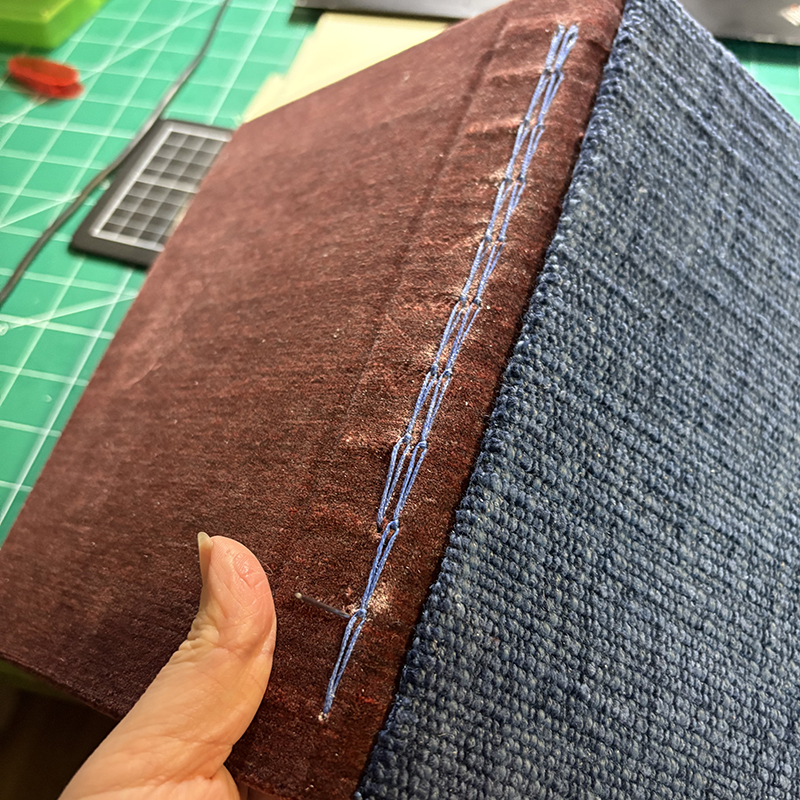 Stitching on cover